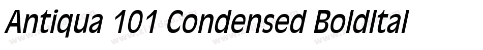Antiqua 101 Condensed BoldItalic字体转换